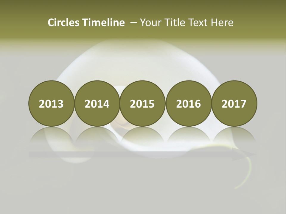 Green Lily Showy PowerPoint Template