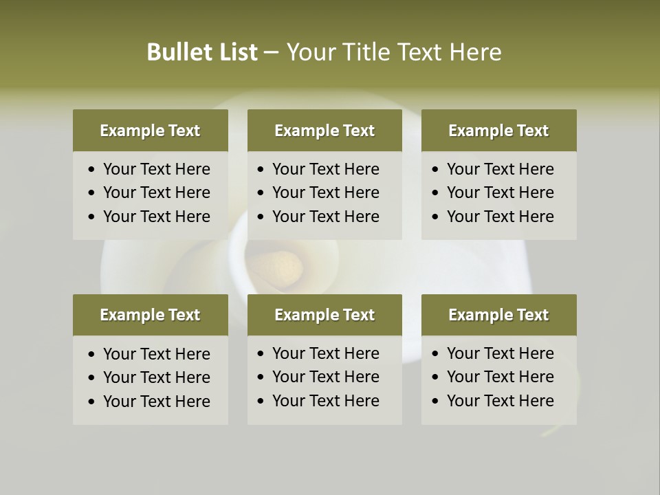 Green Lily Showy PowerPoint Template