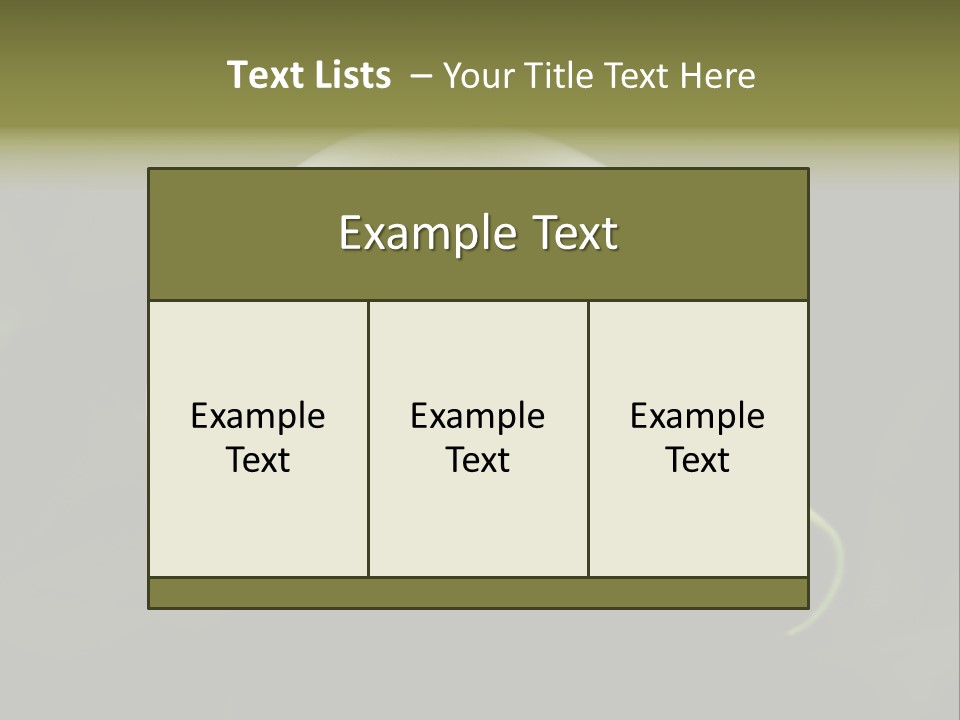 Green Lily Showy PowerPoint Template