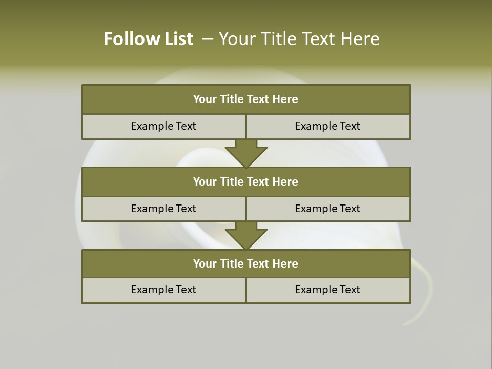 Green Lily Showy PowerPoint Template