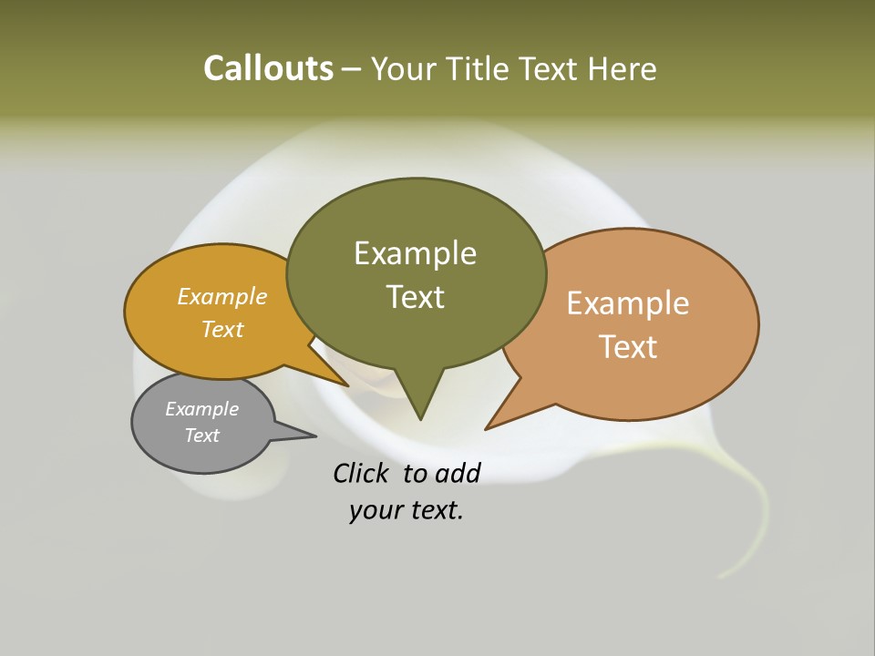 Green Lily Showy PowerPoint Template