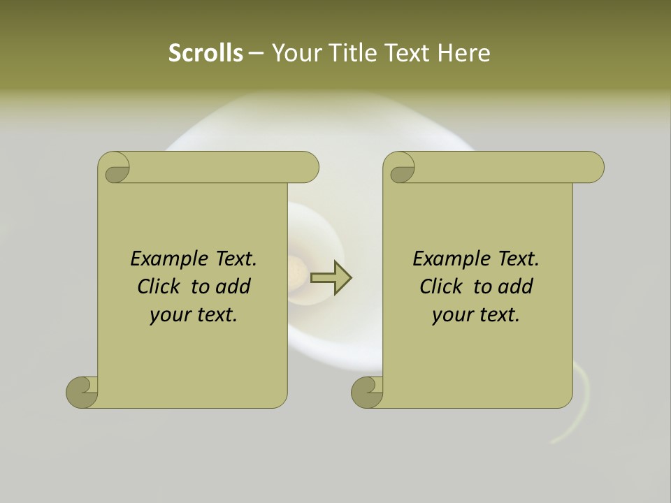 Green Lily Showy PowerPoint Template