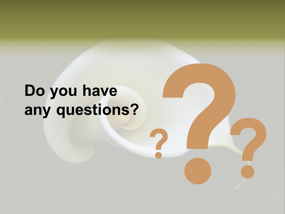 Green Lily Showy PowerPoint Template