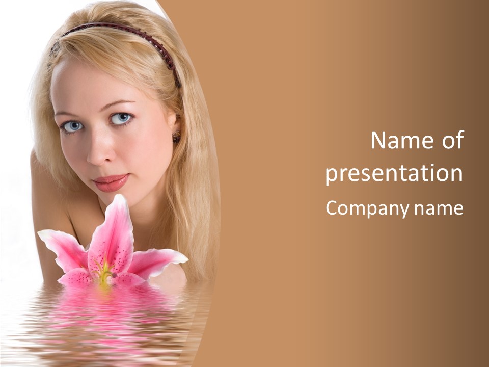 Model Fresh Allure PowerPoint Template