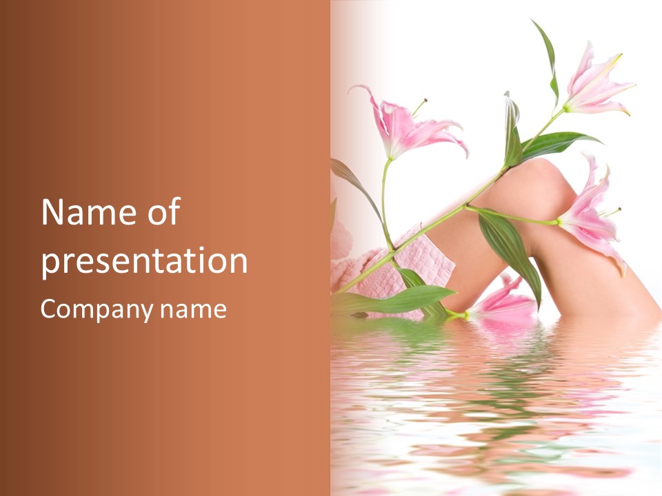 Lifestyle Model Female PowerPoint Template