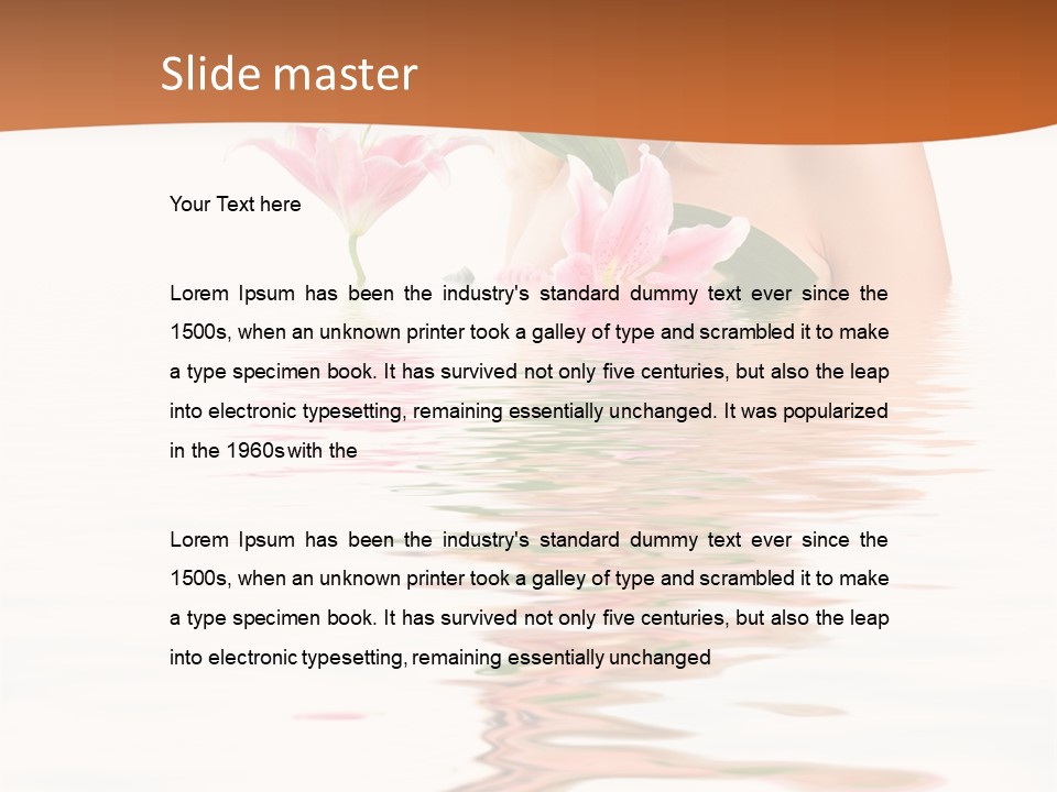 Background Hair Woman PowerPoint Template