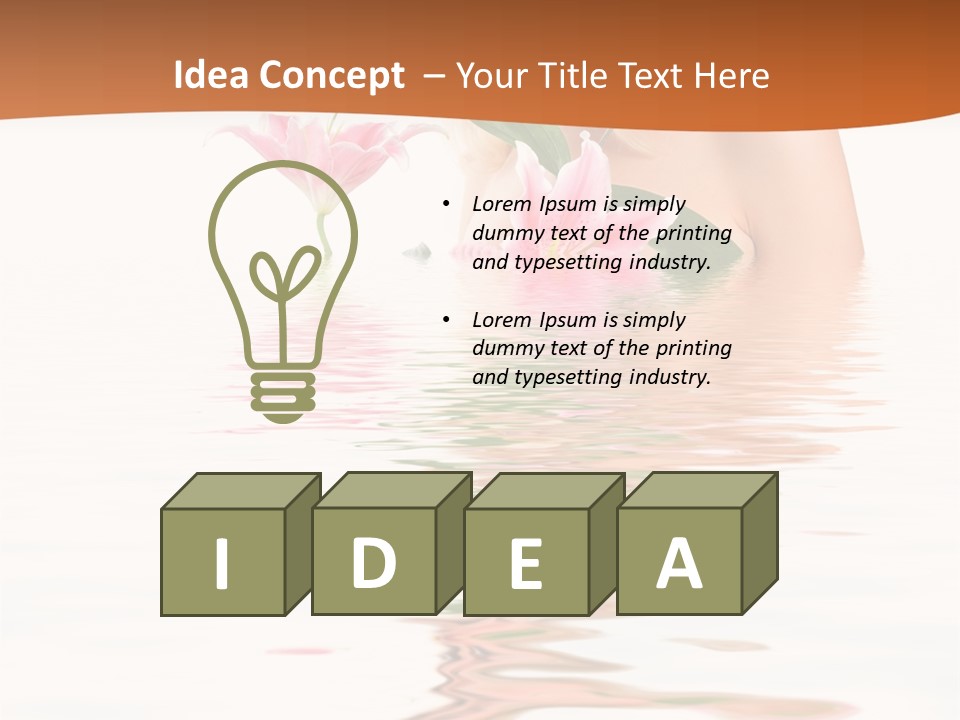 Background Hair Woman PowerPoint Template