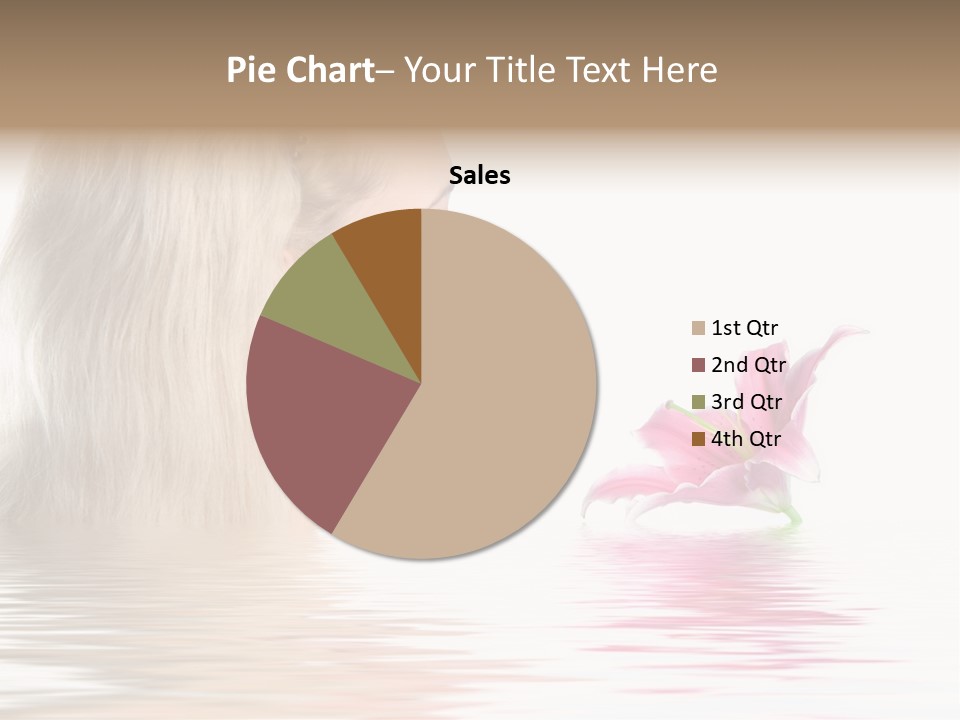 White Harmony Rose PowerPoint Template