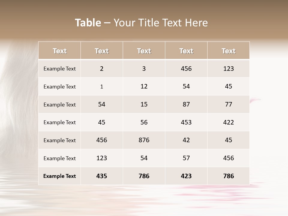 White Harmony Rose PowerPoint Template