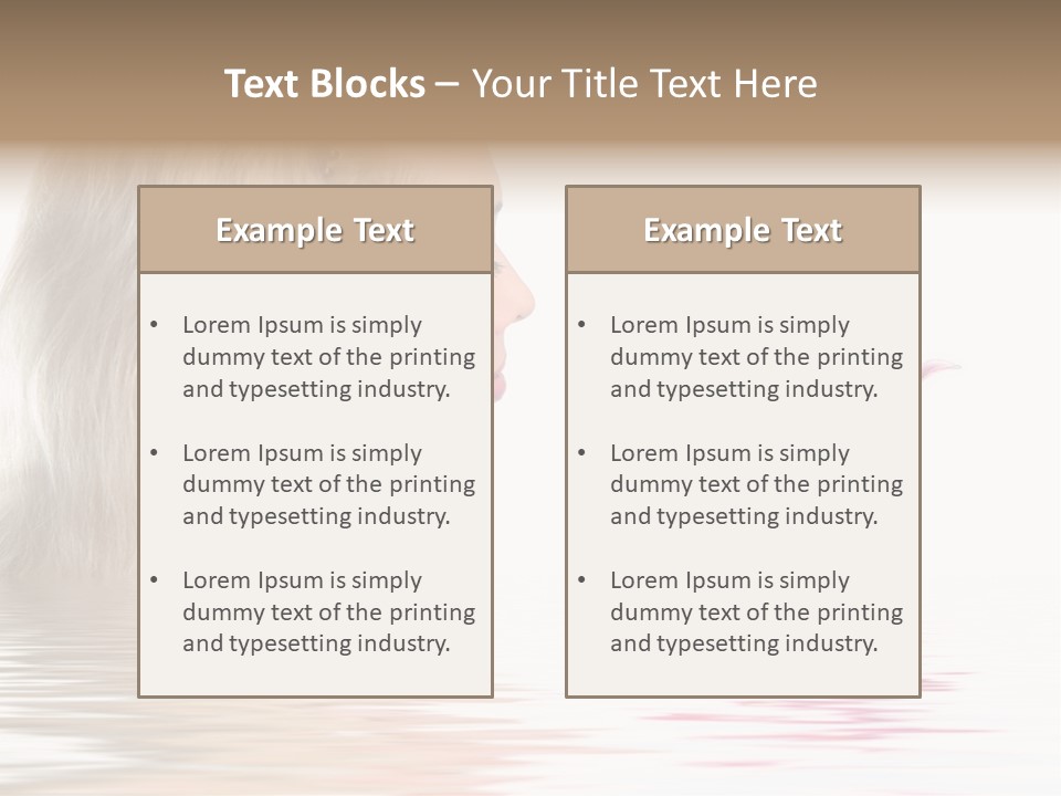 White Harmony Rose PowerPoint Template