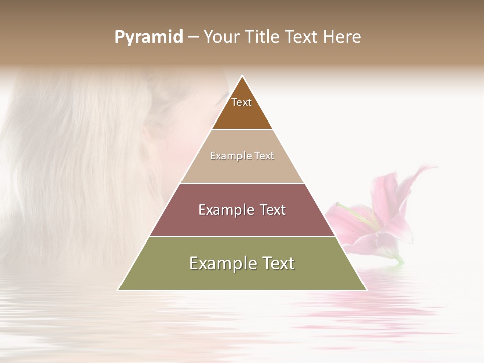 White Harmony Rose PowerPoint Template