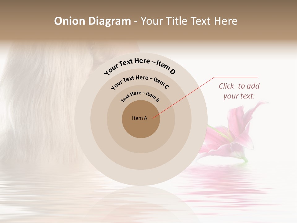 White Harmony Rose PowerPoint Template