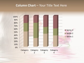 White Harmony Rose PowerPoint Template