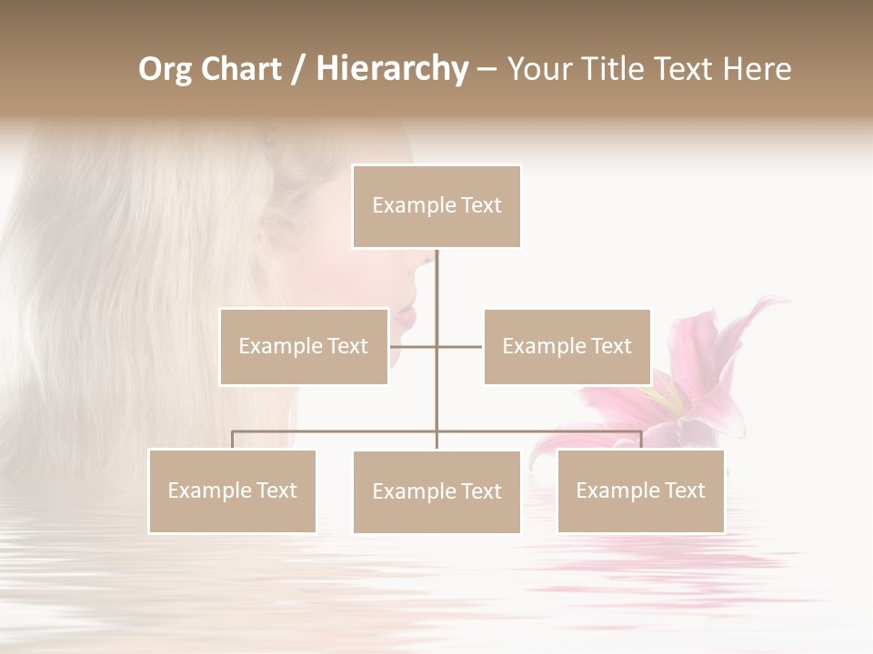 White Harmony Rose PowerPoint Template
