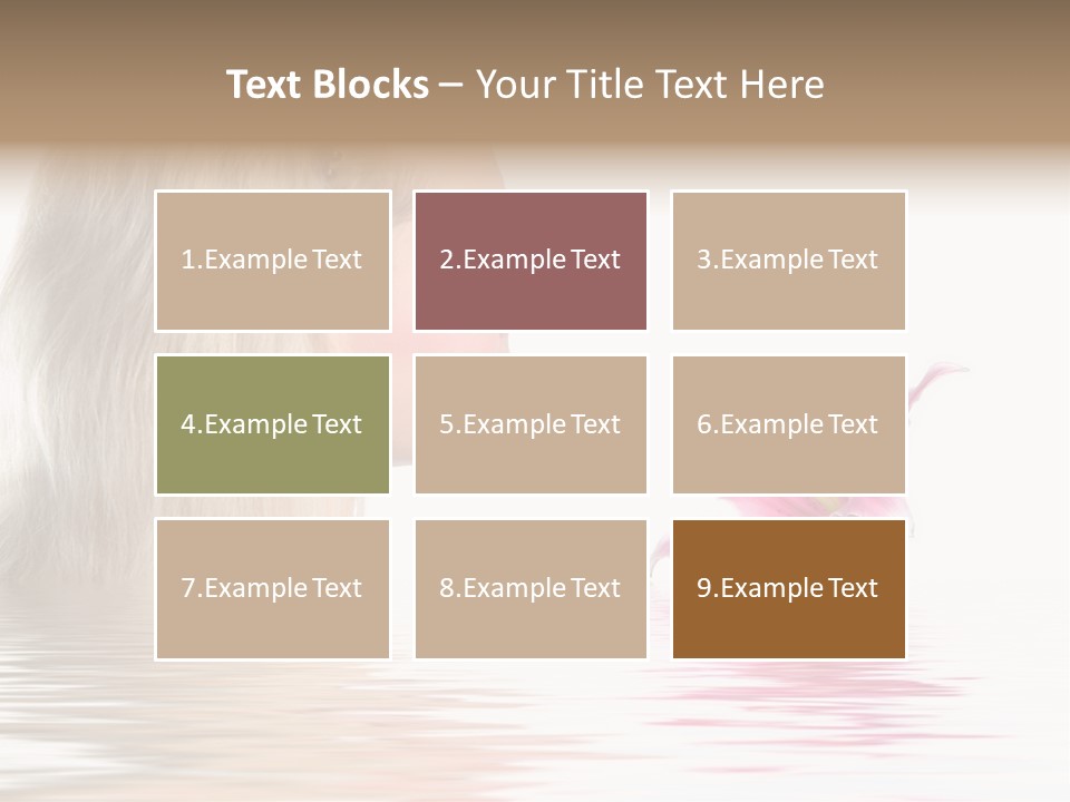 White Harmony Rose PowerPoint Template