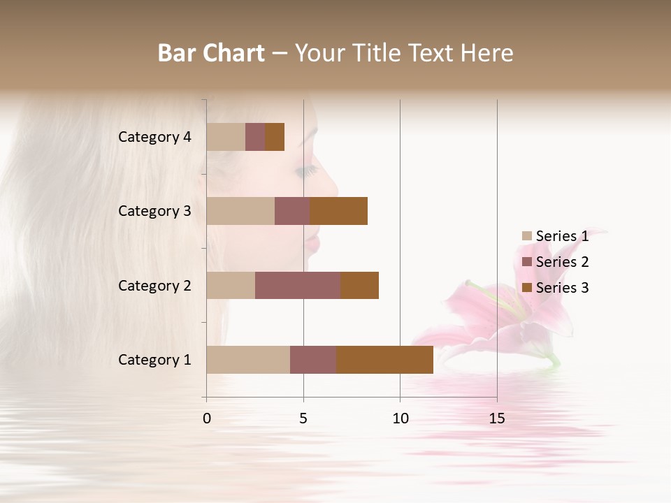 White Harmony Rose PowerPoint Template