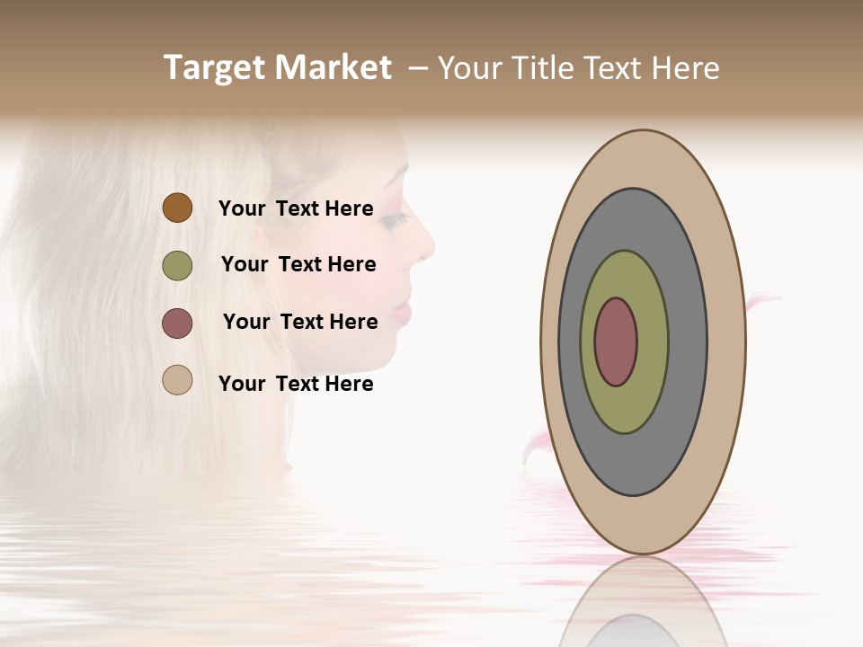 White Harmony Rose PowerPoint Template