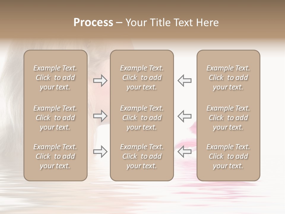 White Harmony Rose PowerPoint Template