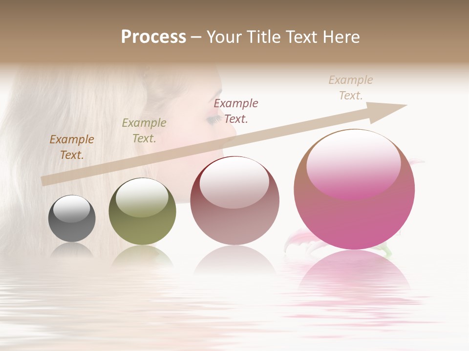 White Harmony Rose PowerPoint Template