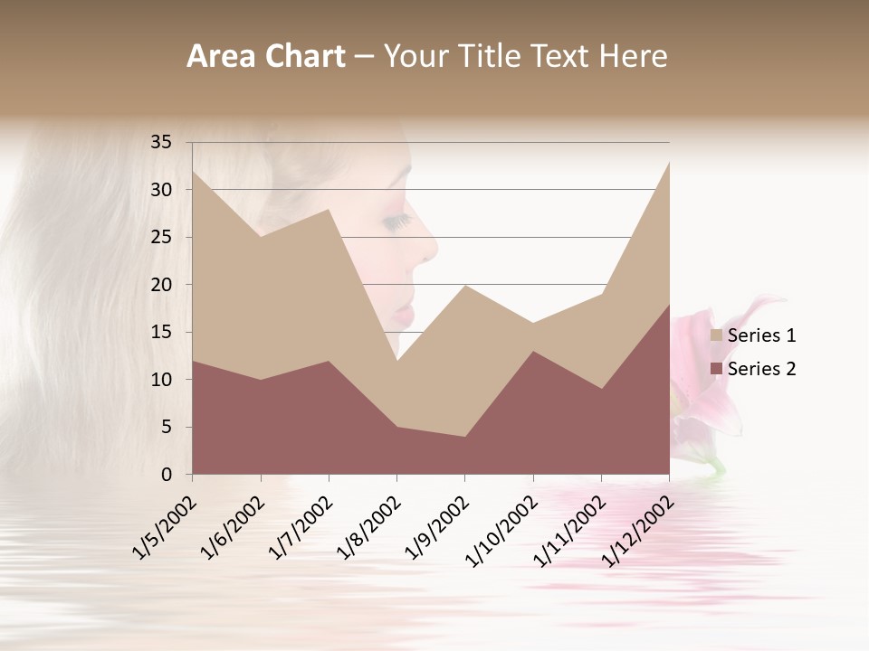 White Harmony Rose PowerPoint Template