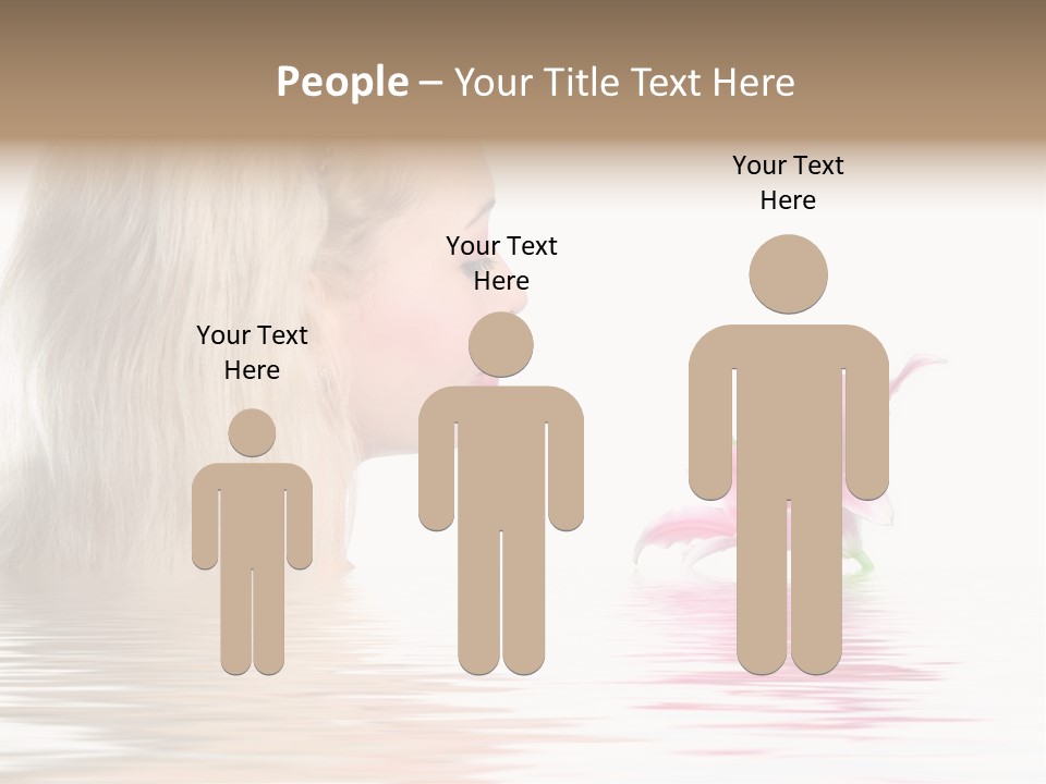 White Harmony Rose PowerPoint Template