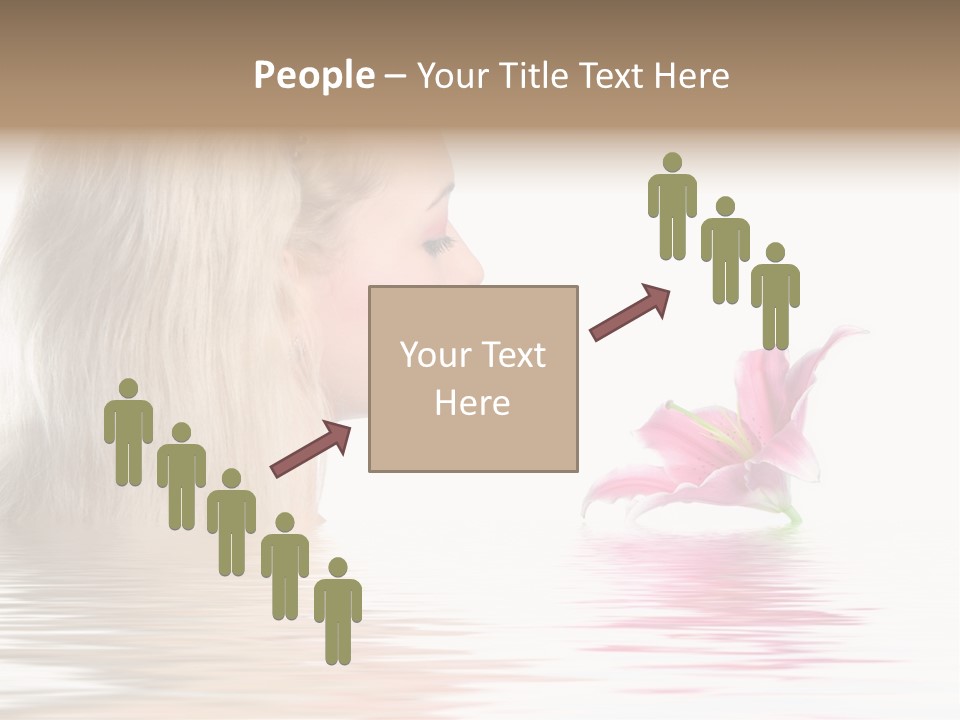 White Harmony Rose PowerPoint Template