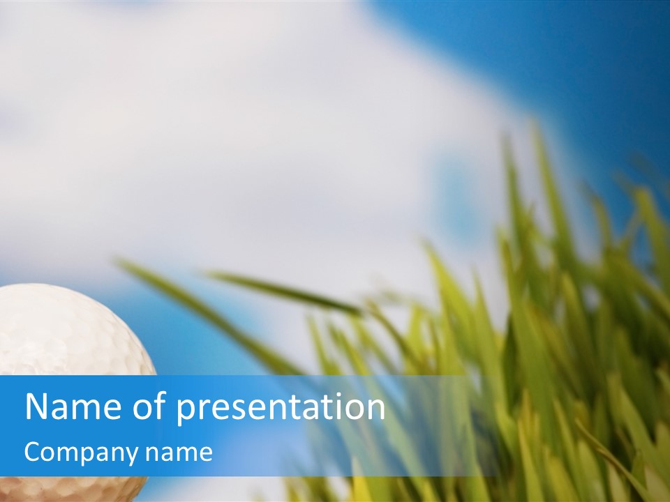 Field Cloud Playing PowerPoint Template