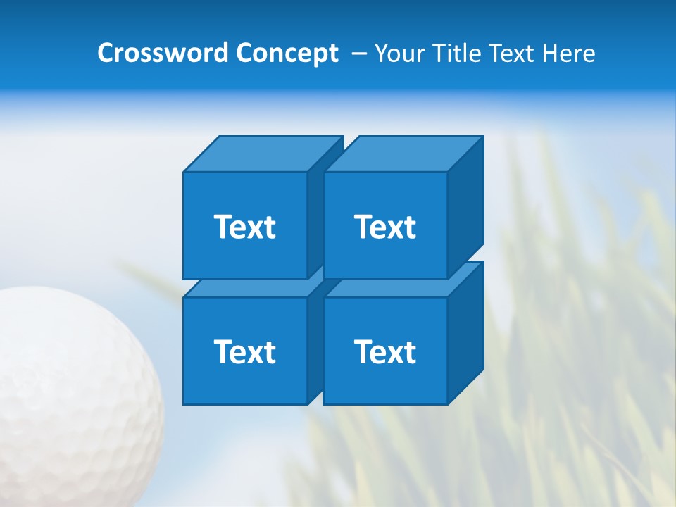 Field Cloud Playing PowerPoint Template