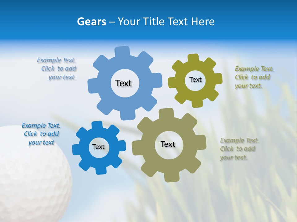 Field Cloud Playing PowerPoint Template