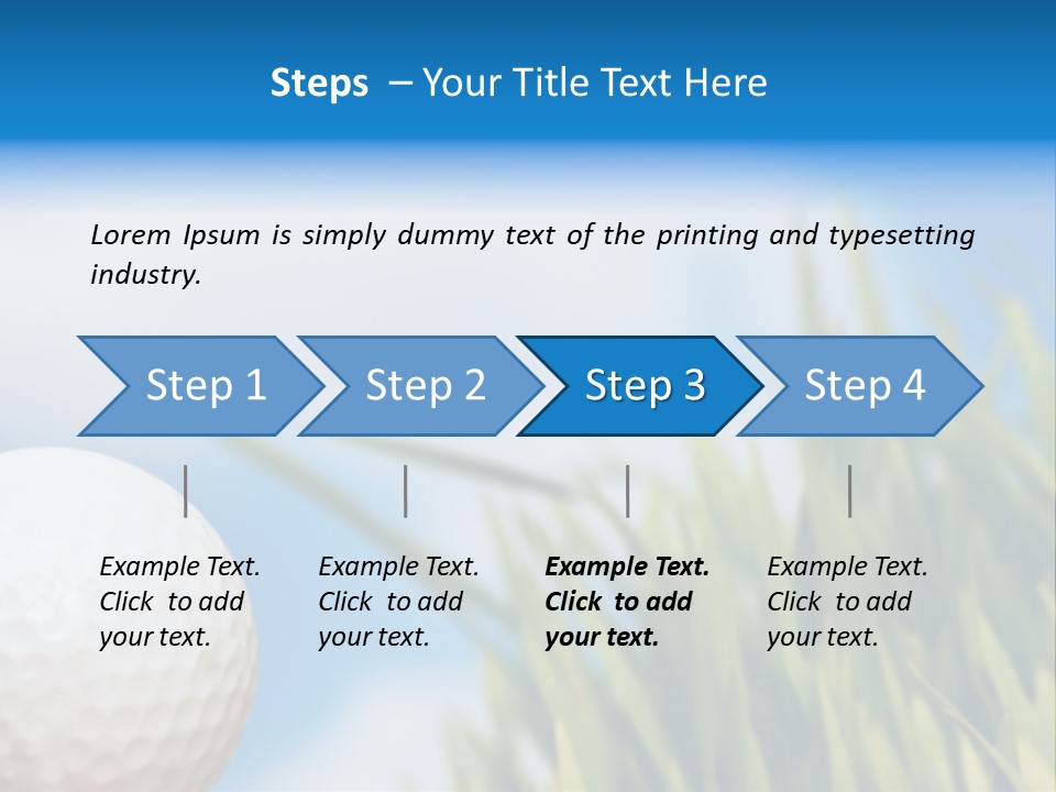 Field Cloud Playing PowerPoint Template