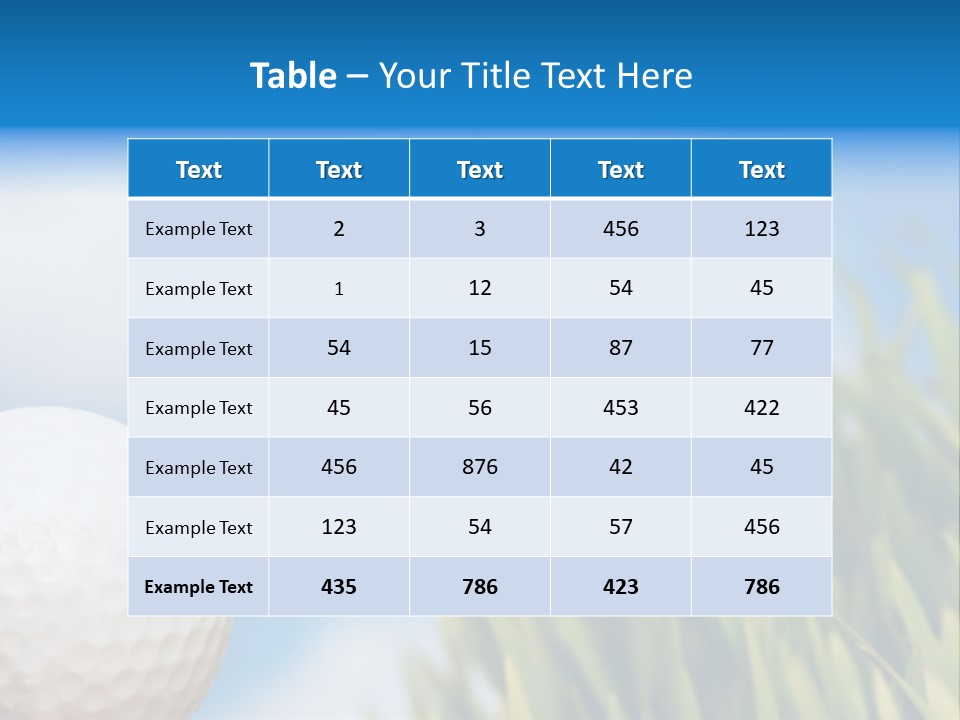 Field Cloud Playing PowerPoint Template