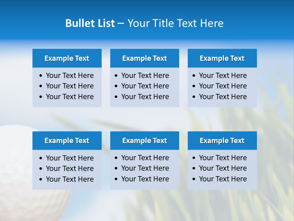 Field Cloud Playing PowerPoint Template