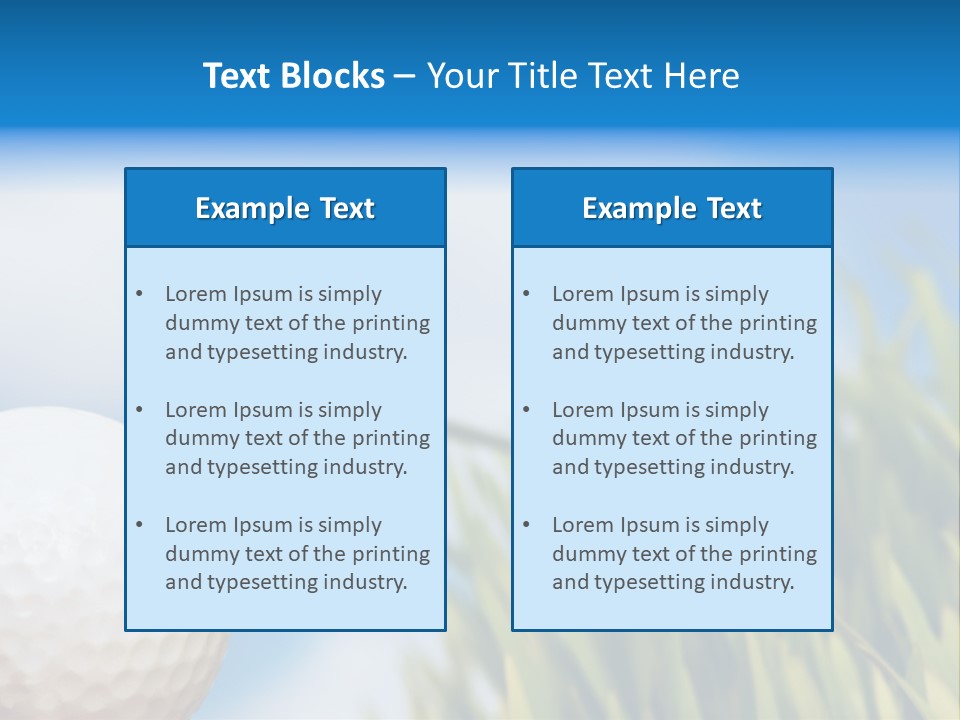 Field Cloud Playing PowerPoint Template