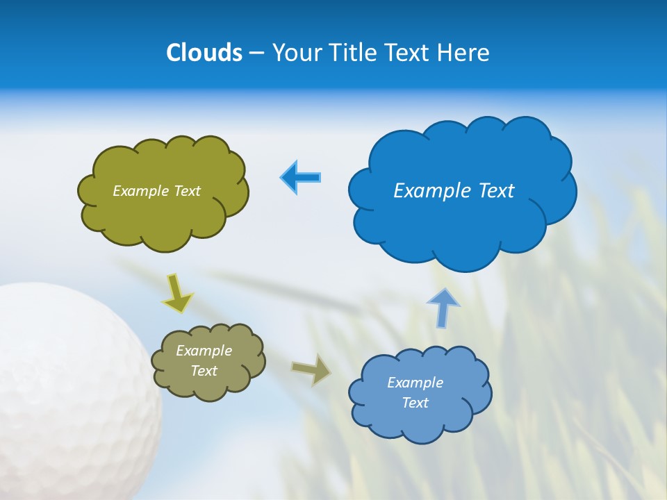 Field Cloud Playing PowerPoint Template
