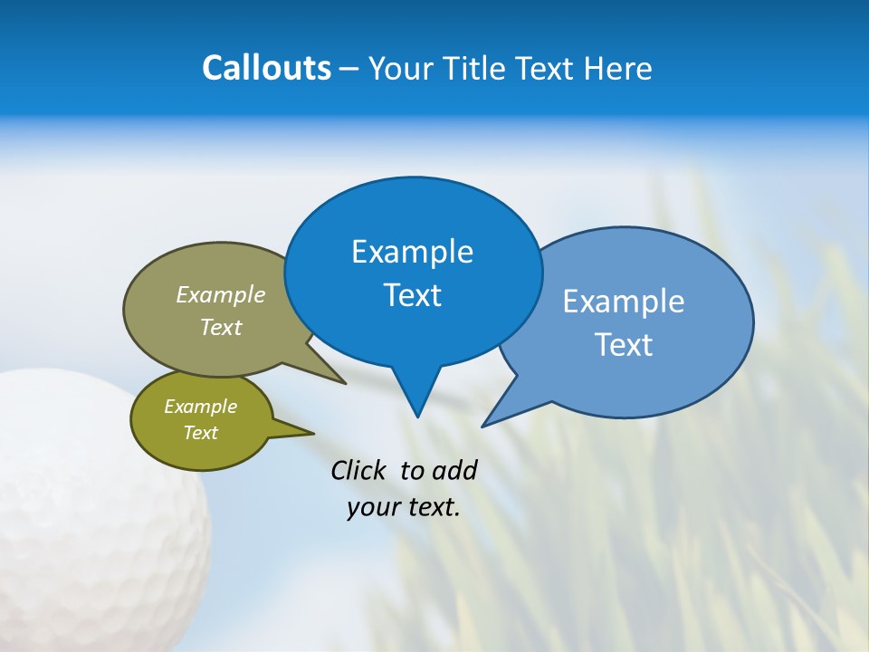 Field Cloud Playing PowerPoint Template