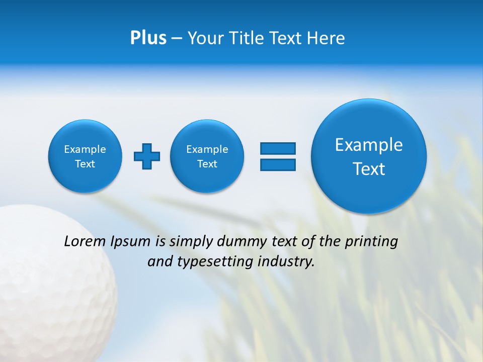 Field Cloud Playing PowerPoint Template
