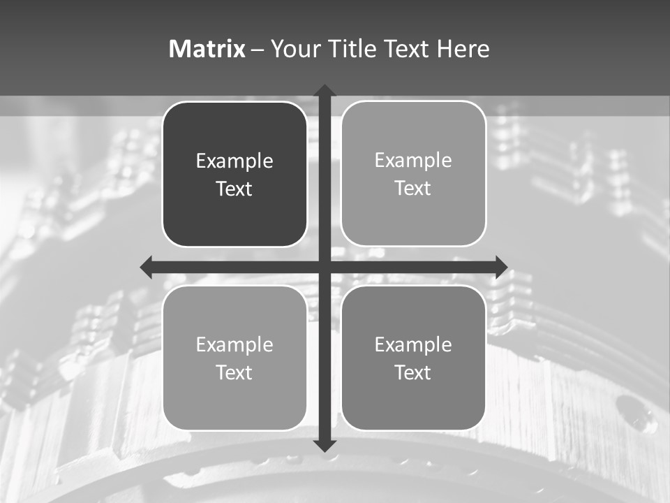 Crankshaft Cylinder Engine PowerPoint Template