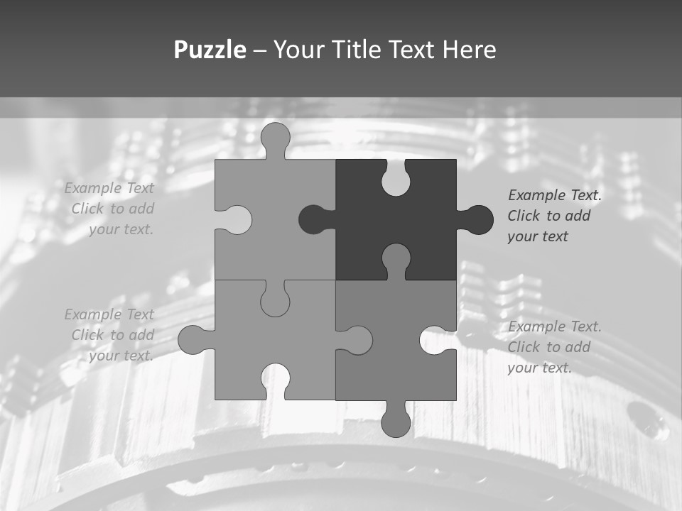 Crankshaft Cylinder Engine PowerPoint Template