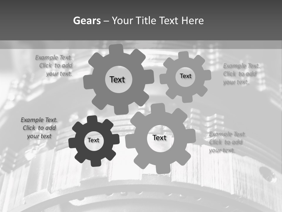 Crankshaft Cylinder Engine PowerPoint Template