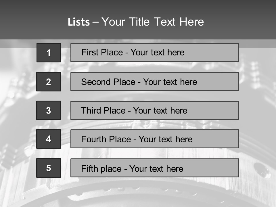 Crankshaft Cylinder Engine PowerPoint Template