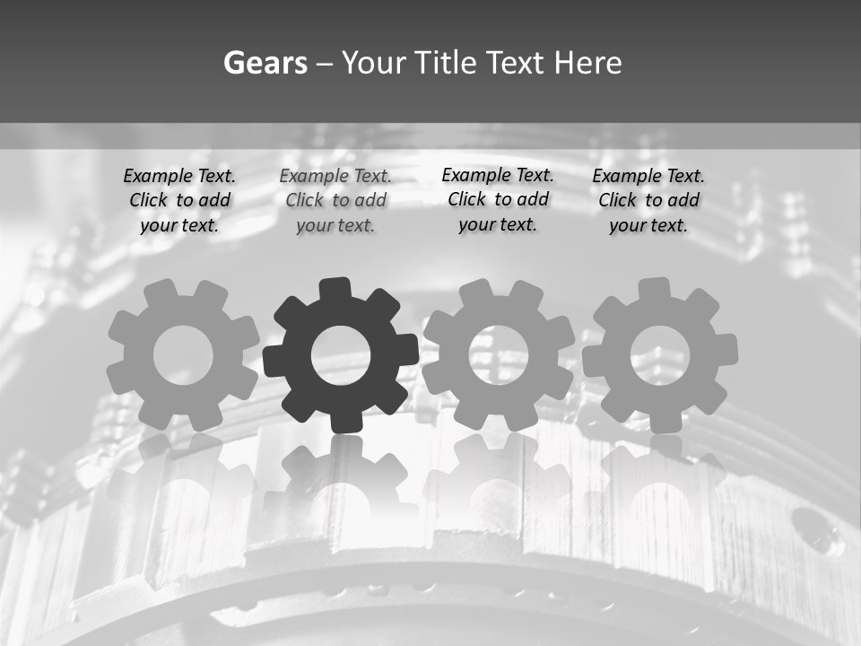 Crankshaft Cylinder Engine PowerPoint Template