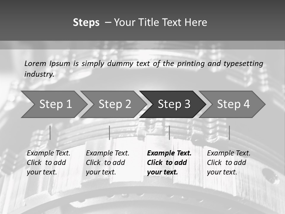 Crankshaft Cylinder Engine PowerPoint Template