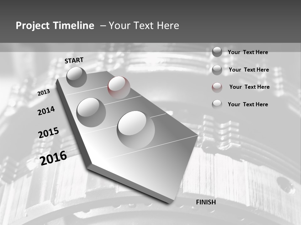 Crankshaft Cylinder Engine PowerPoint Template