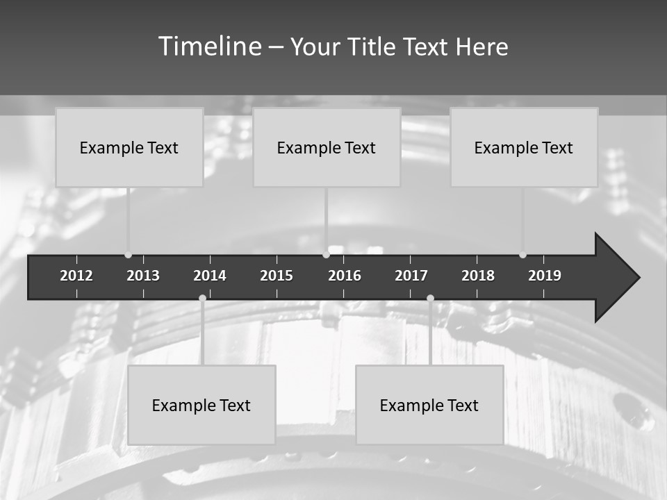 Crankshaft Cylinder Engine PowerPoint Template