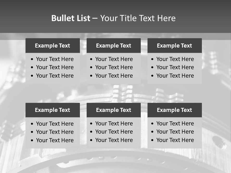 Crankshaft Cylinder Engine PowerPoint Template