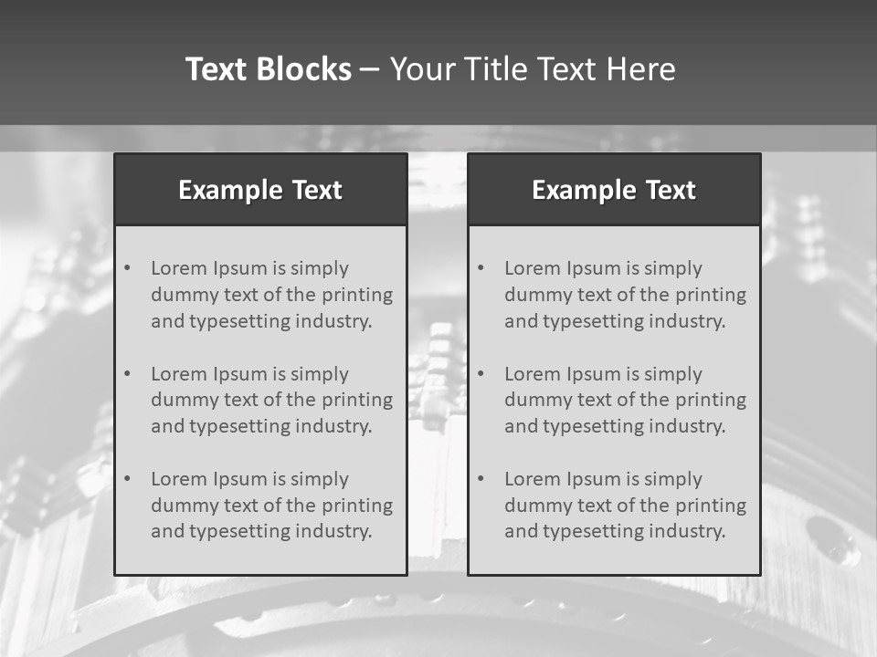 Crankshaft Cylinder Engine PowerPoint Template