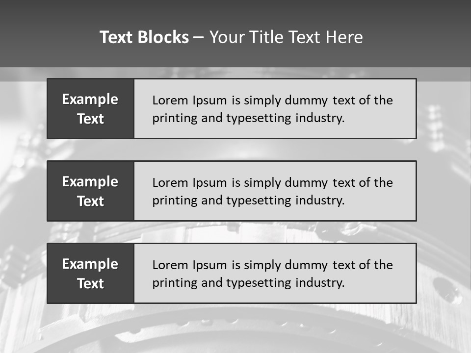Crankshaft Cylinder Engine PowerPoint Template
