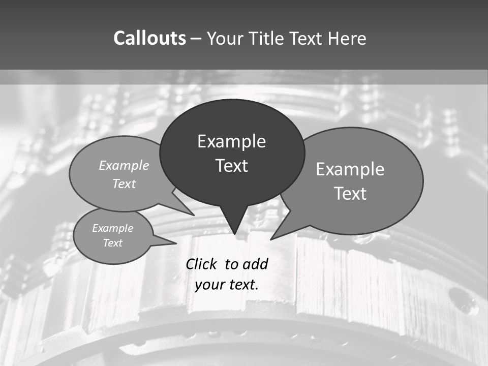 Crankshaft Cylinder Engine PowerPoint Template