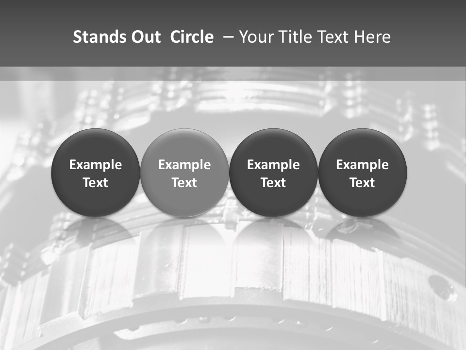 Crankshaft Cylinder Engine PowerPoint Template