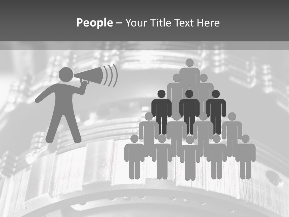 Crankshaft Cylinder Engine PowerPoint Template